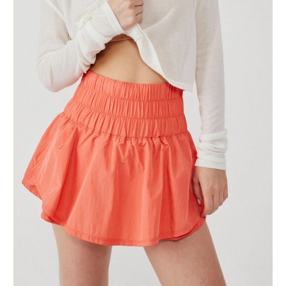 Free People Movement The Way Home Skort, Coral, Small - Picture 1 of 8